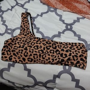 Animal Print Bikini Top